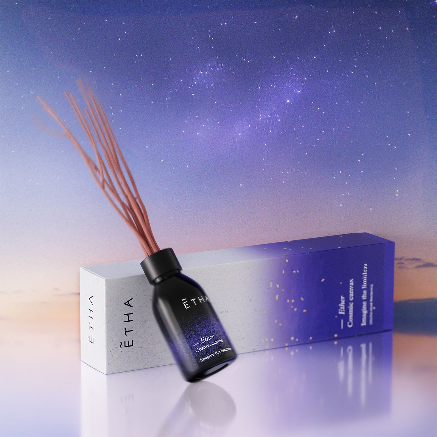 Cosmic canvas reed diffuser
