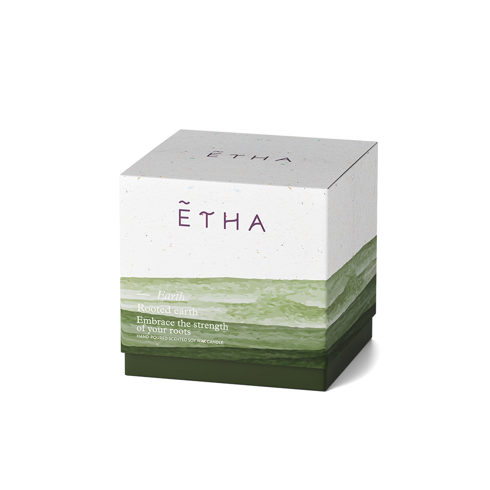 Rooted earth handmade candle