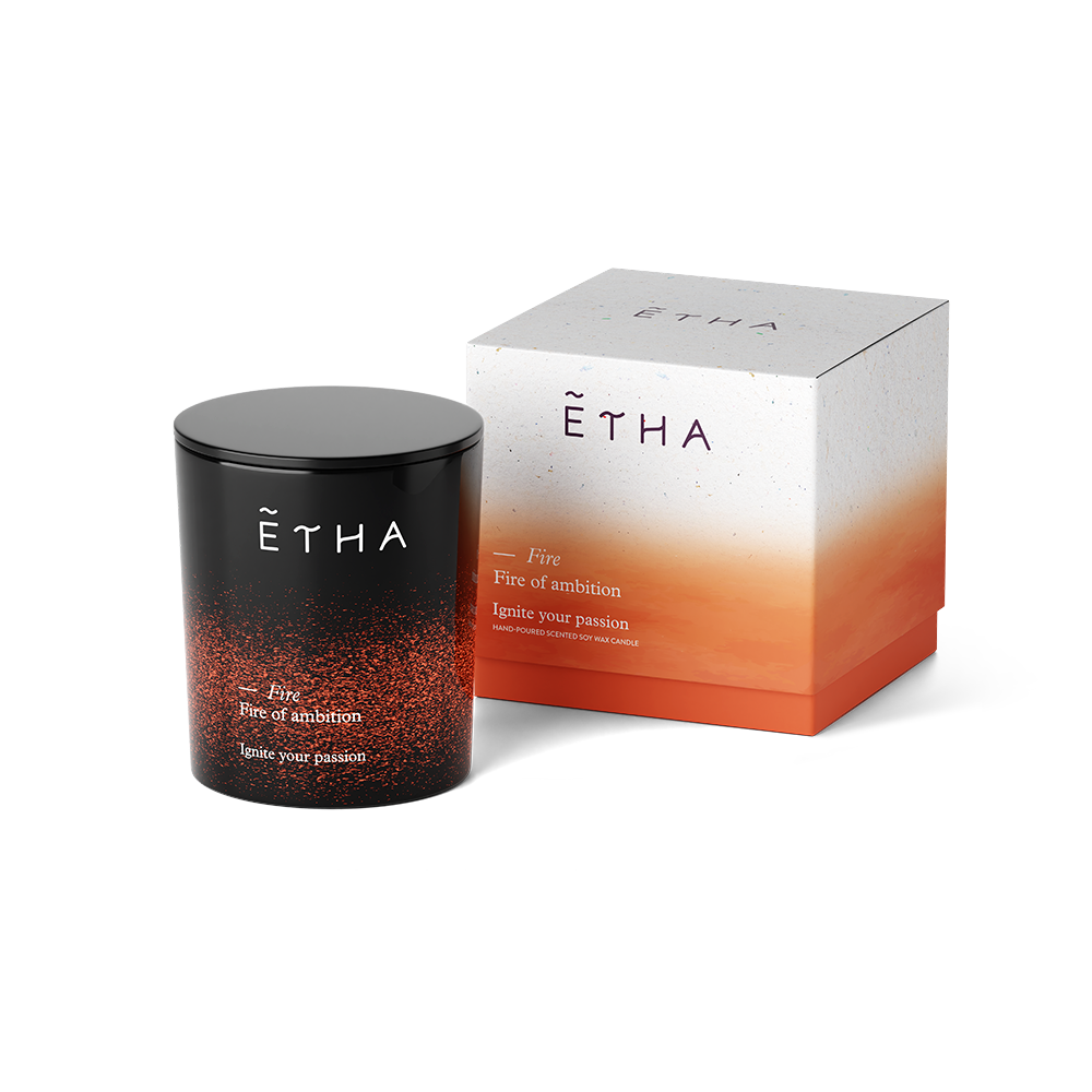 Fire of ambition handmade candle