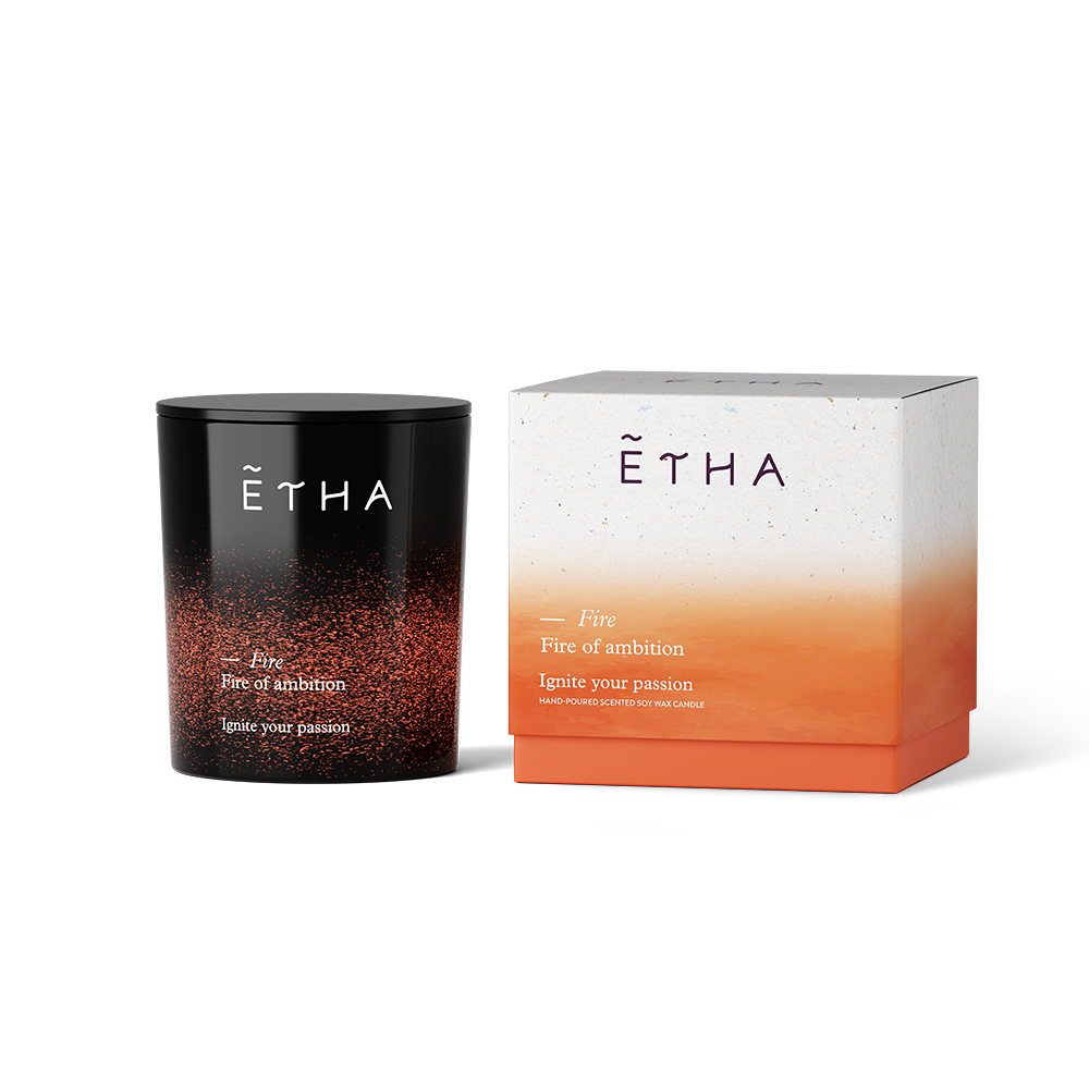 Fire of ambition handmade candle