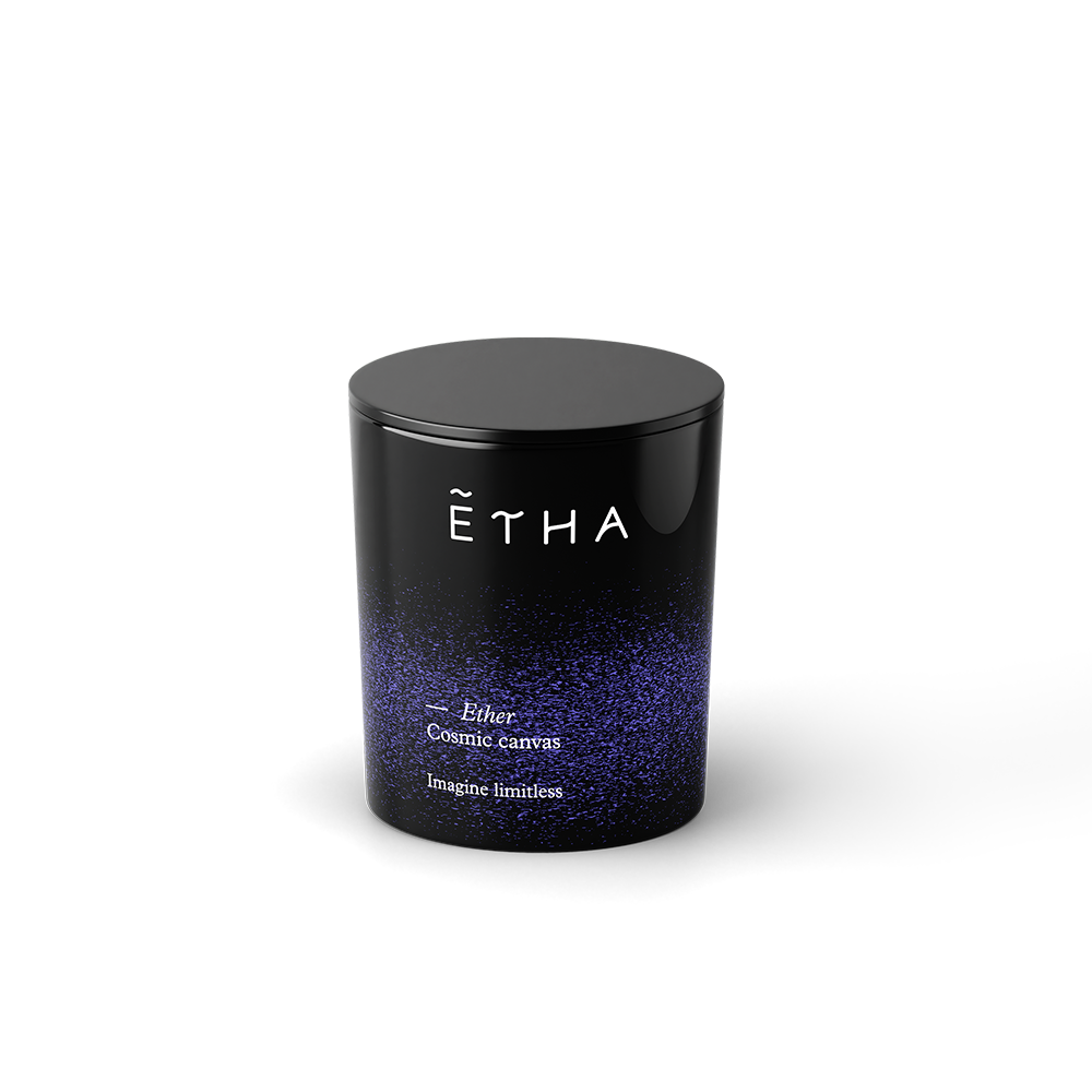 Cosmic canvas handmade candle