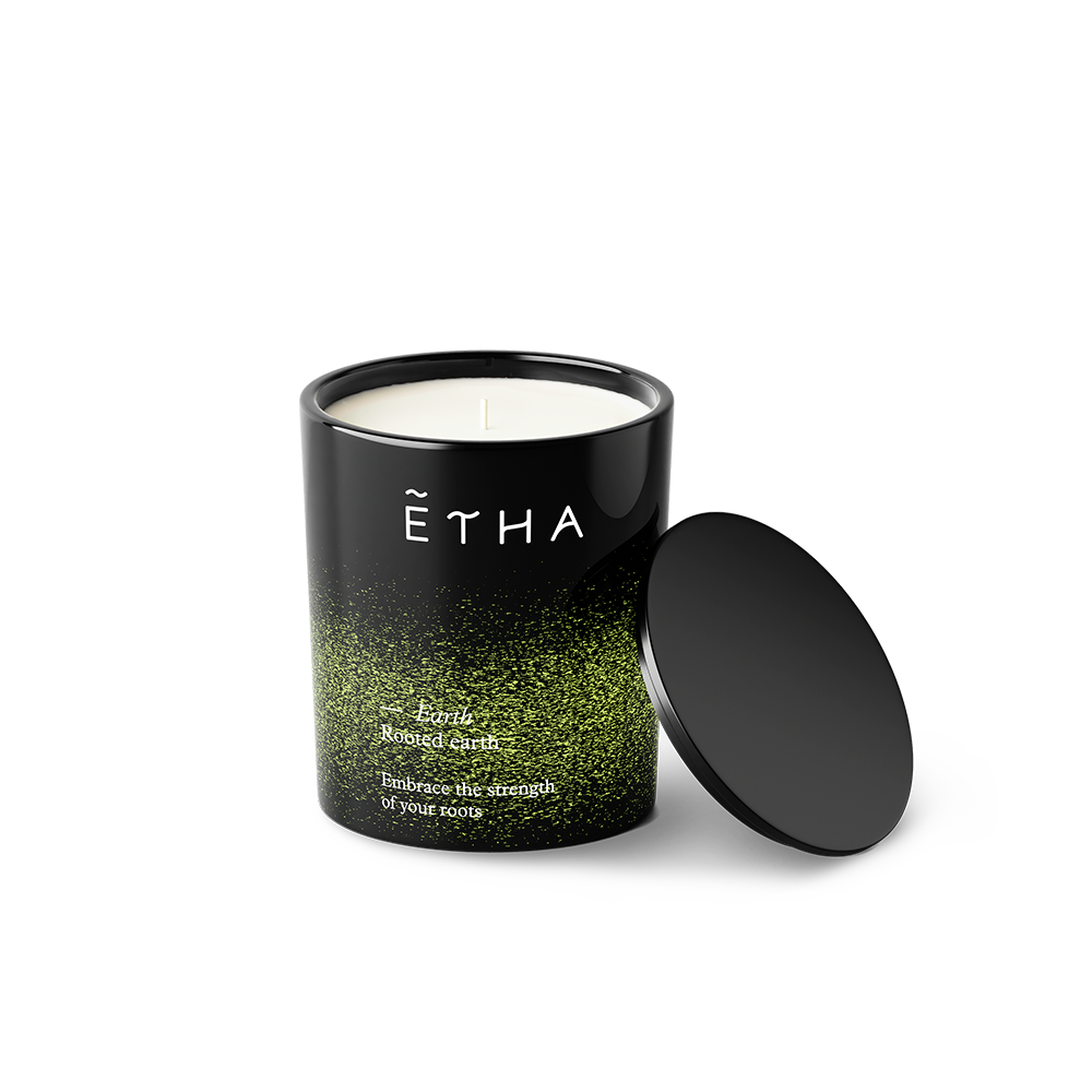 Rooted earth handmade candle